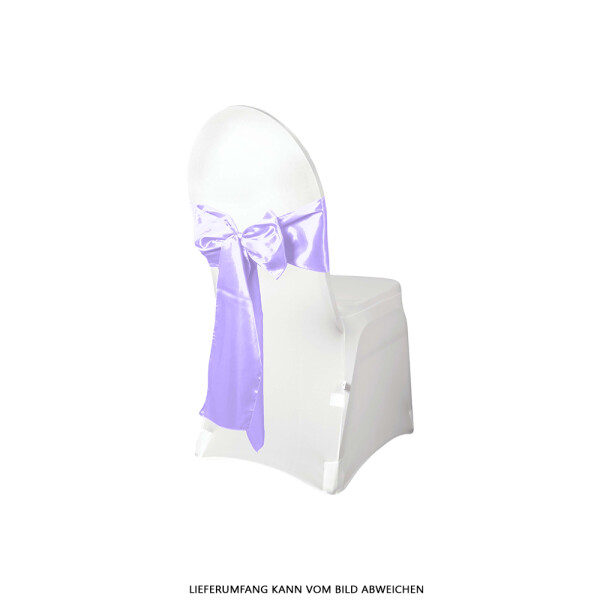 Expand BUDGET Dekoration Stuhlschleife aus Satin Lavendel