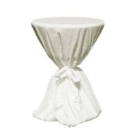 BUDGET cover for round bistro/bar tables 80cm throw creme