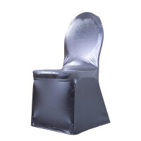 Budget chair cover stretch silver