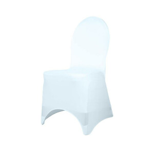 Budget chair cover stretch front-side open white