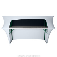 Expand Budget: Beer table bar cover white 50cm
