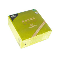250 Servietten ROYAL Collection Einfarbig Olivegrün