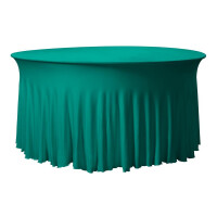 Table cover Strech Grandeur Round Ø180x73cm green