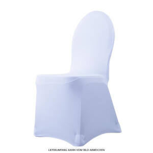Budget chair cover stretch white