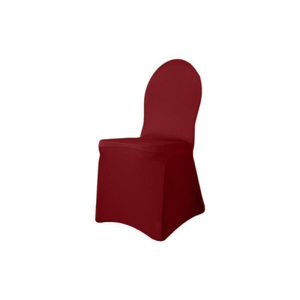 Budget chair cover stretch dark red