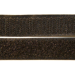 Klettband (Haken + Flausch) 25m Breite 20mm schwarz