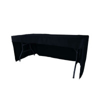 Expand BUDGET table cover one-sided open 152x75x74cm black