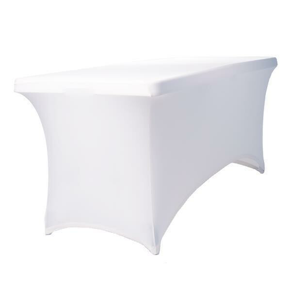 Expand BUDGET Tischhusse Tischcover Stretch 110-130cm geschlossen Weiß