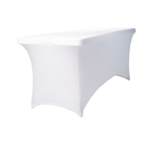 BUDGET table cover stretch fitting 170-200cm white