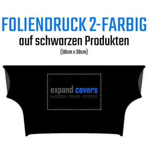 Expand PRO Foliendruck 2-farbig auf schwarze Expand Tischcover