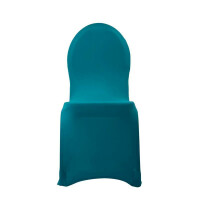 Budget chair cover stretch sage, turquoise