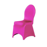 Budget chair cover stretch pink_