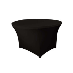 BUDGET Table cover round 130cm black