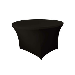 BUDGET Table cover round 150cm black