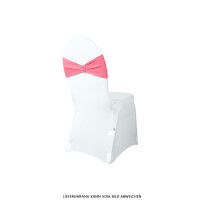 Expand BUDGET Dekoration Stuhlband mit Herzbrosche Pink