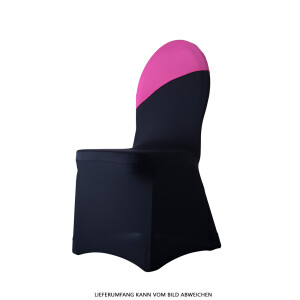 Chair decoration "cap" pink stretch