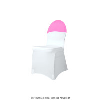 Chair decoration "cap" pink stretch