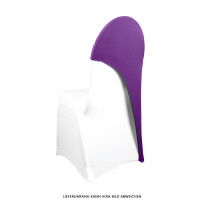 Chair decoration "cap" purple stretch