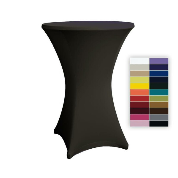 Cocktail table cover stretch 70-75cm  Black